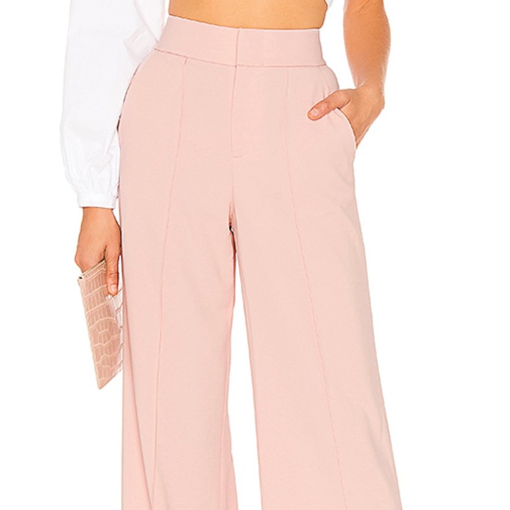 Alice and Olive blush Dylan High Waisted Leg Pants